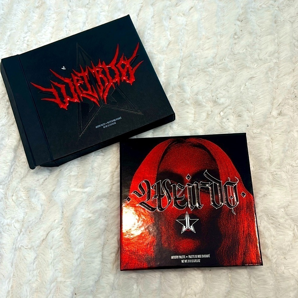 Jeffree Star cosmetics, weirdo, artistry, eyeshadow, palette new inbox 9 colors